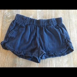 Crewcuts Everyday Navy Blue Ruffled Edge Shorts